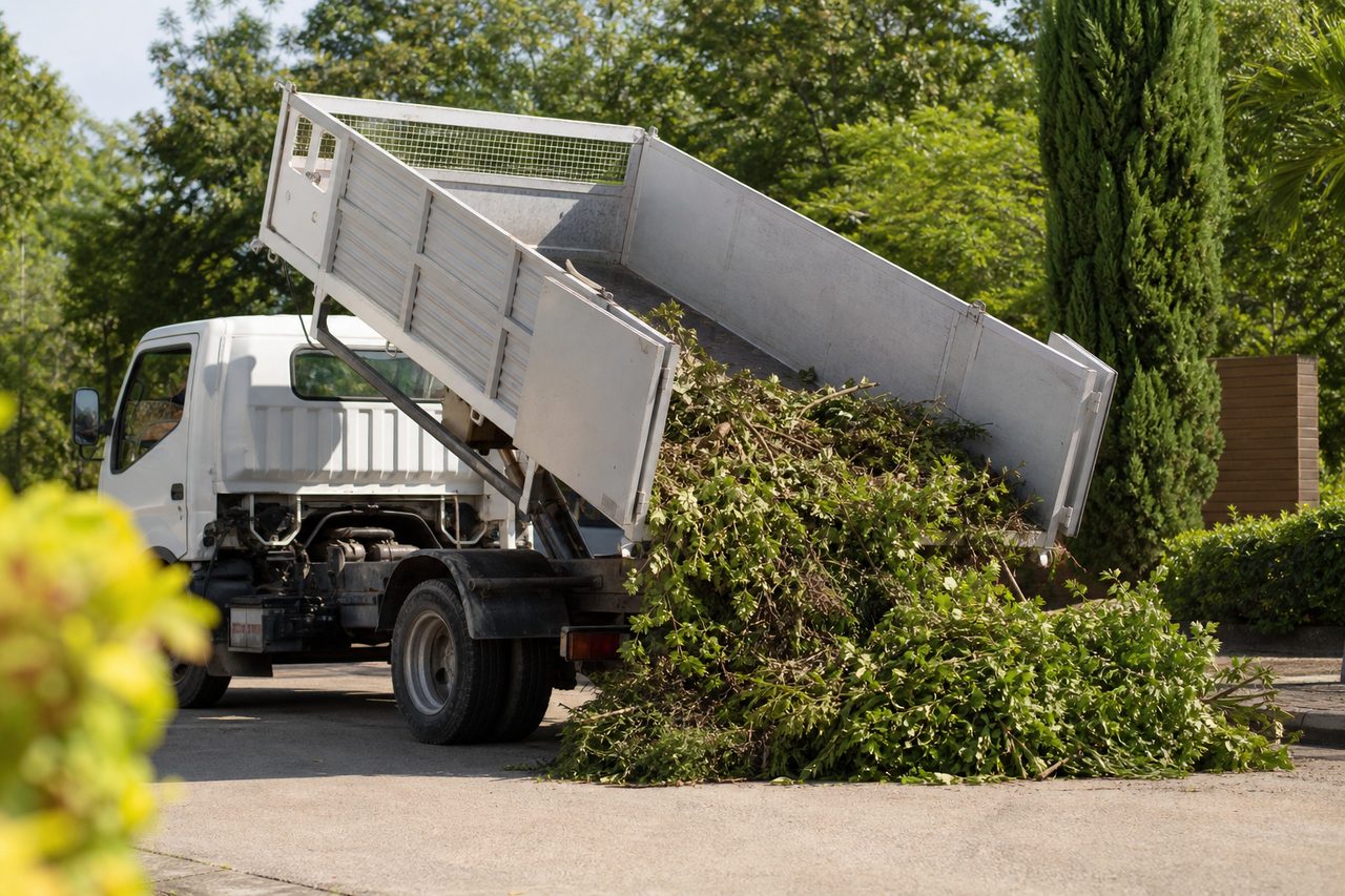 Camion benne à louer pour déchets verts : simplifiez l’entretien de vos espaces extérieurs