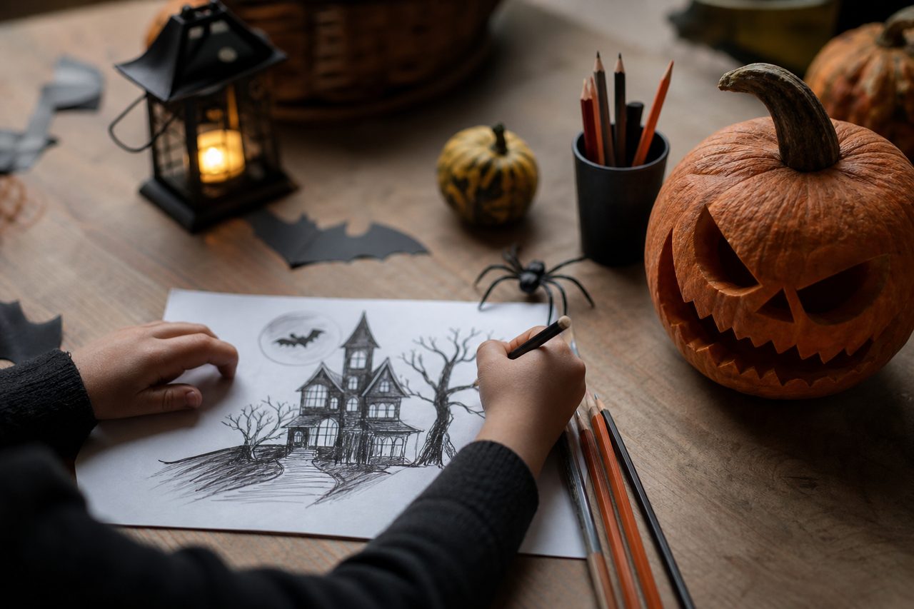 Comment dessiner un Halloween effrayant ?