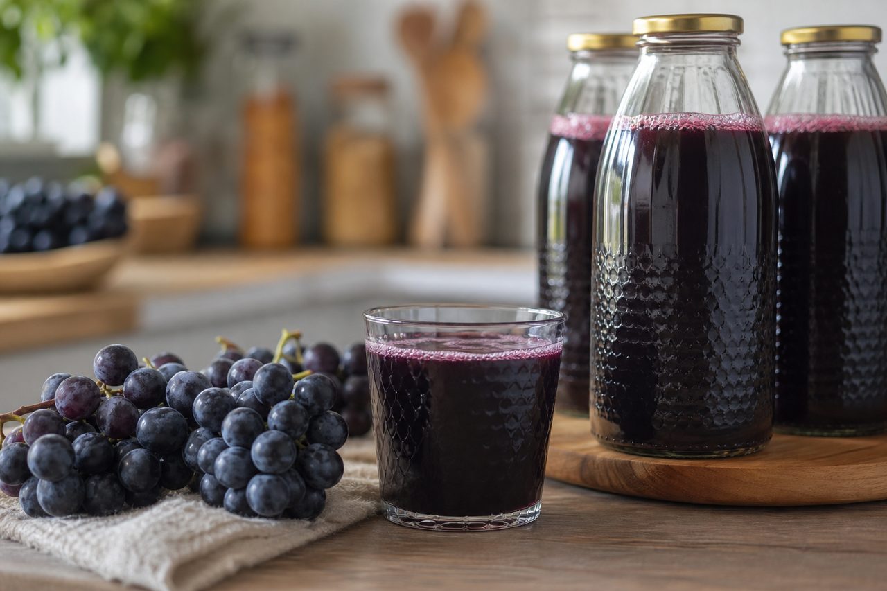 Comment faire du jus de raisin et le conserver efficacement