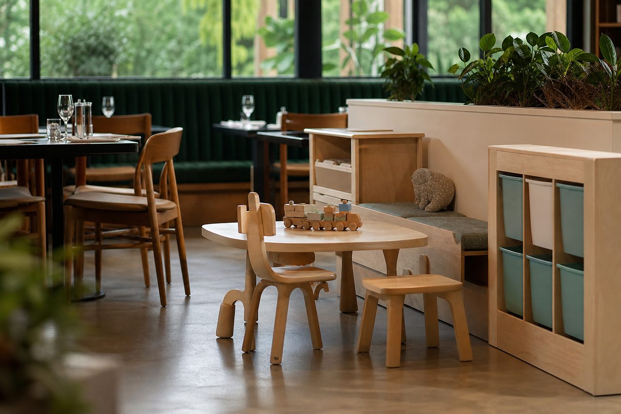 Comment gérer l’espace pour le mobilier enfant dans un petit restaurant ?