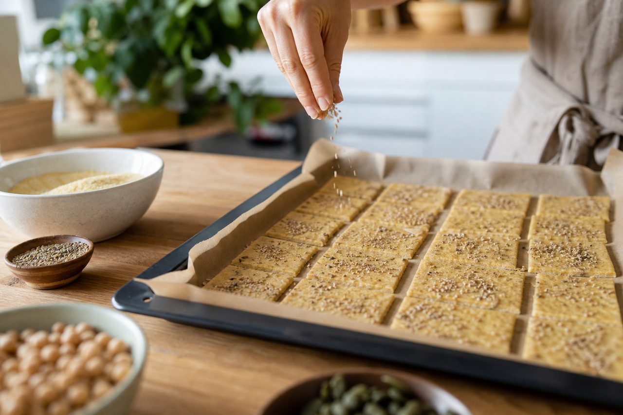 Comment réaliser des crackers à la farine de pois chiches : guide pratique
