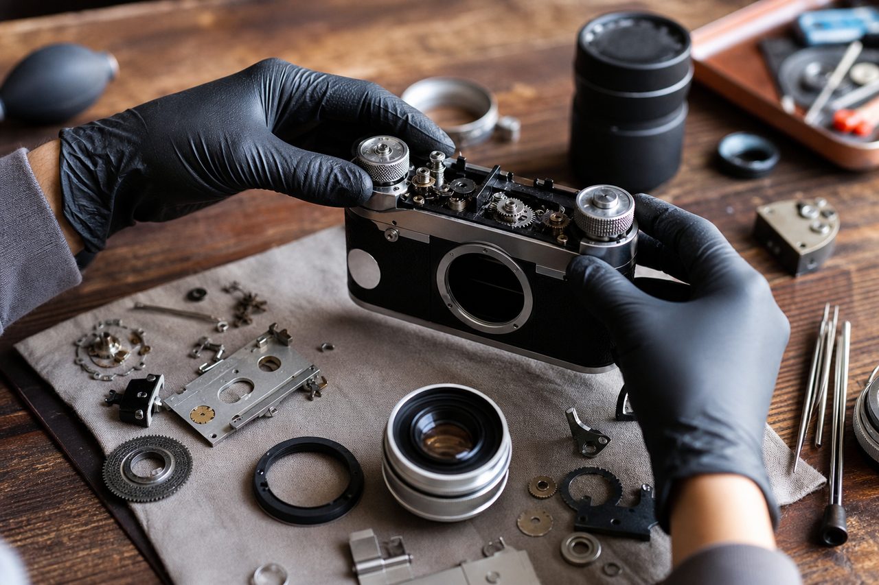 Les étapes pour restaurer un appareil photo vintage