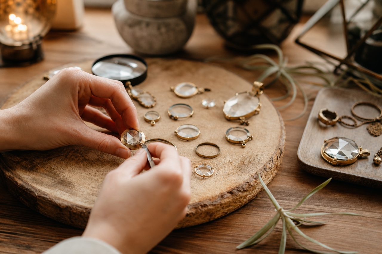 Les techniques de création de bijoux à partir de composants optiques