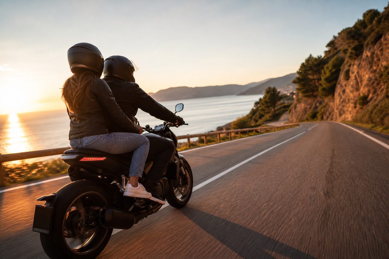 Location moto pour bord de mer : Location de moto idéale pour longer les côtes et plages en duo