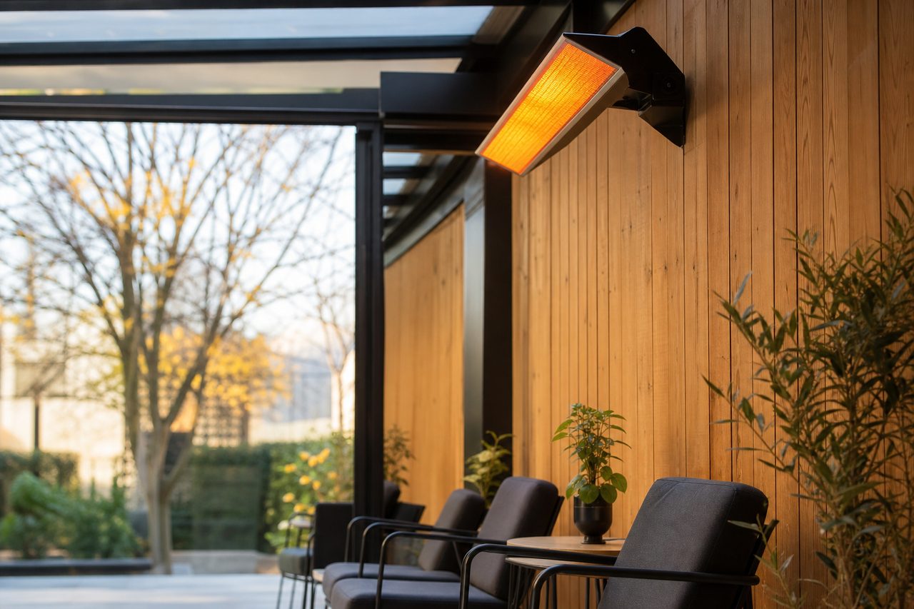 Panneau radiant lumineux pour zone d’attente : Confort thermique par panneau radiant lumineux dans zone d’attente