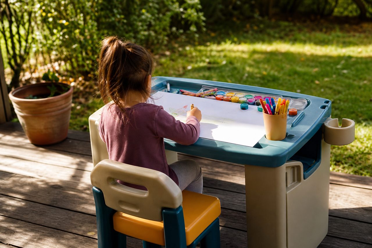 Peut-on utiliser une table de coloriage en extérieur ?