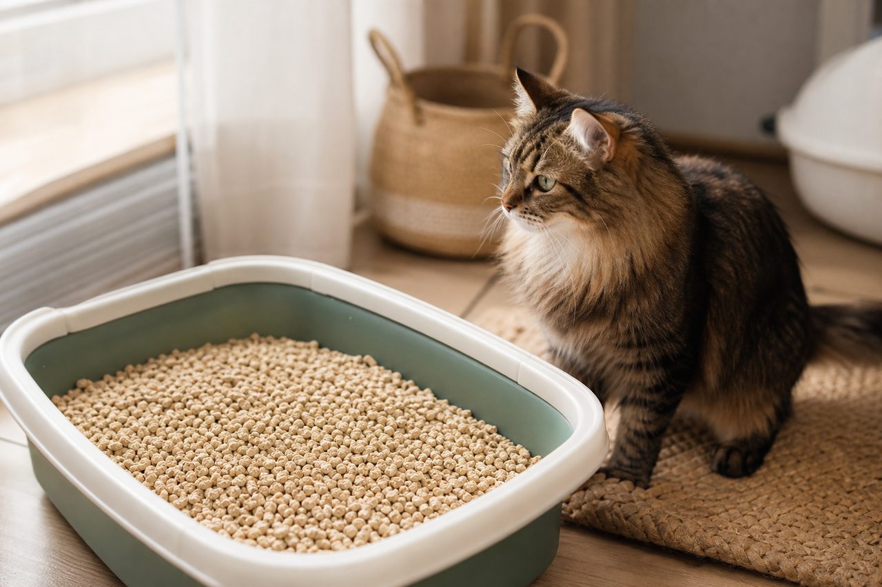 Quelle litière écologique choisir pour son chat asthmatique ?