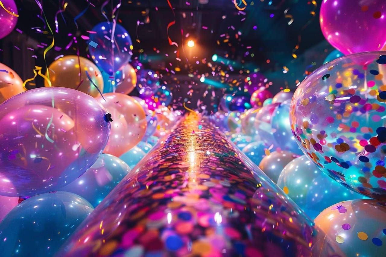 Réjouissances : éclat et magie du canon à confettis