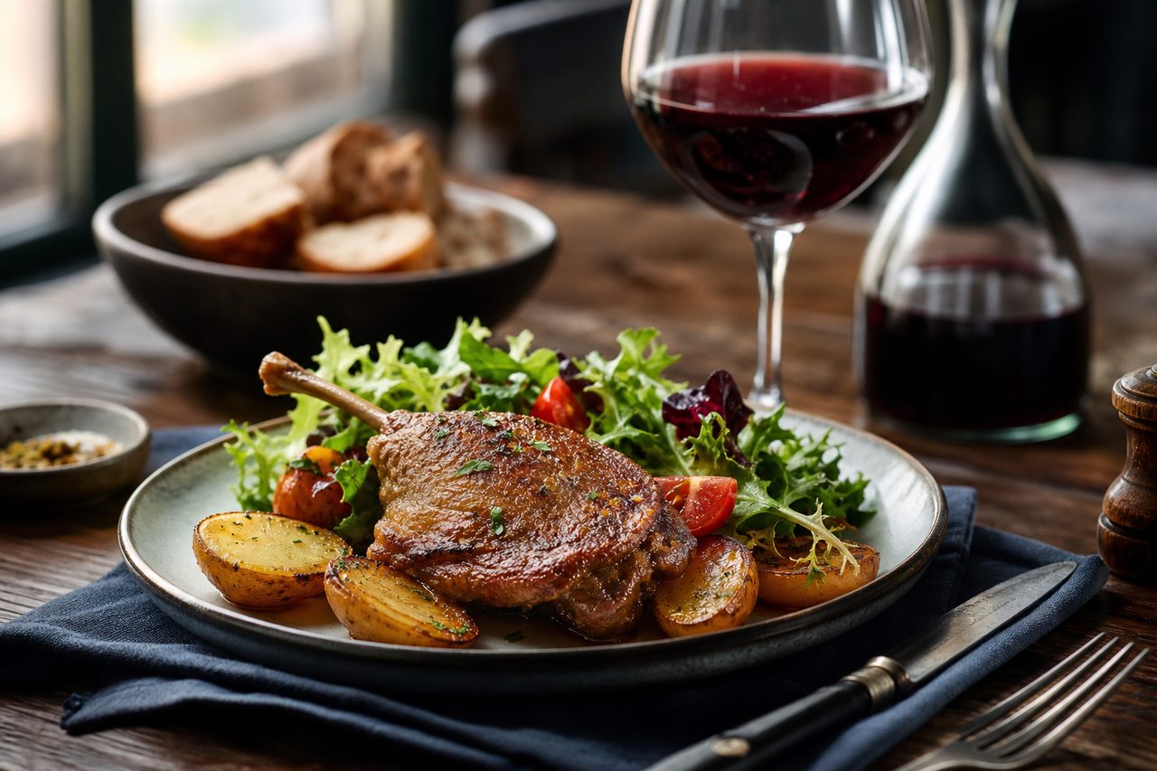 Déguster un confit de canard avec du vin : Le vin parfait pour accompagner votre confit